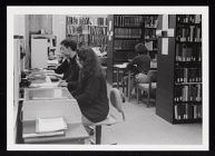 Students at work in the Music Library